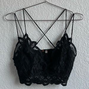 Free People Bralette Black M